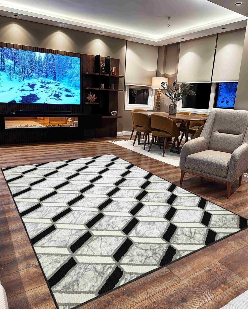 Marble 10052 Grey RUG