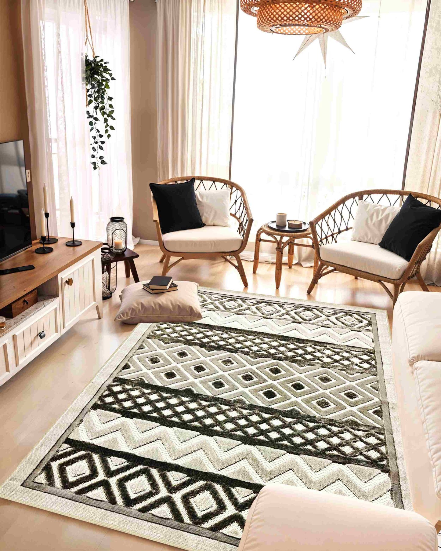 Tribal 5517 Grey RUG