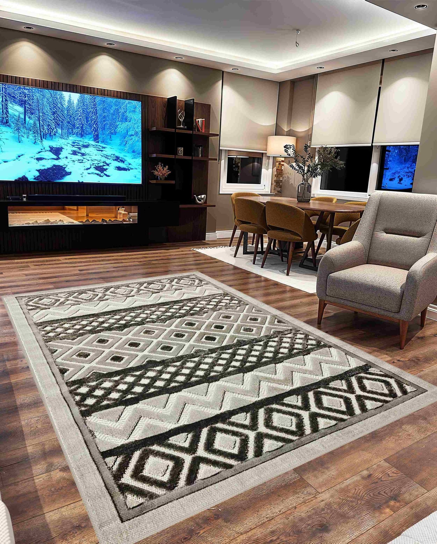 Tribal 5517 Grey RUG