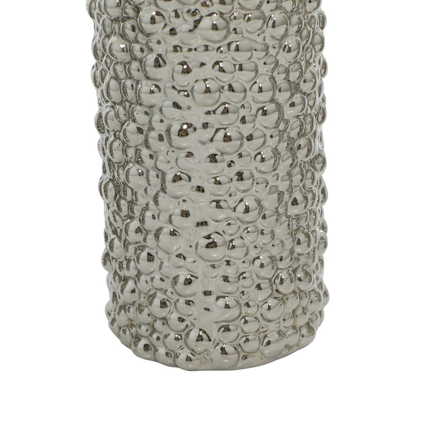Silver Ceramic Vase Each