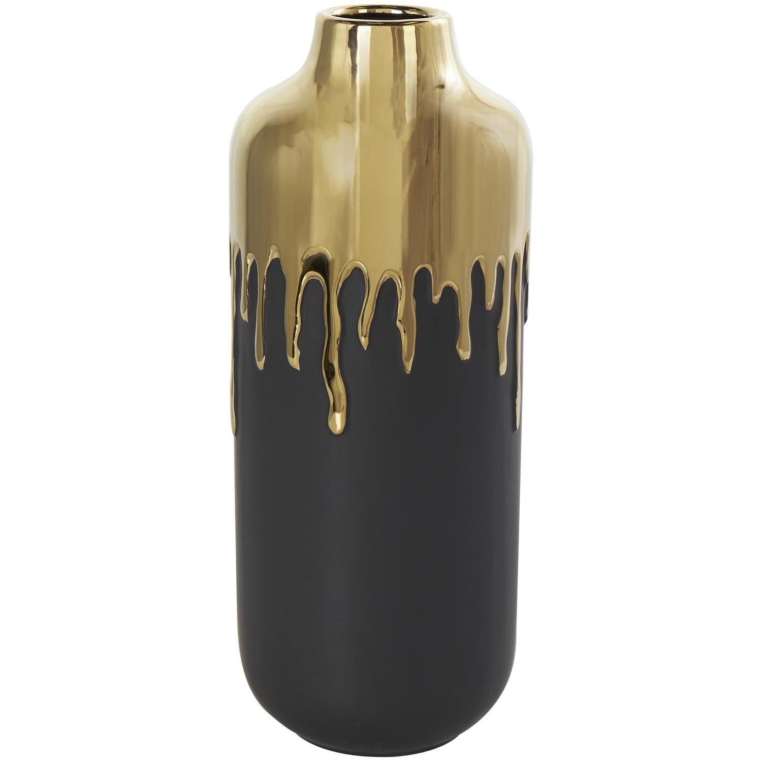 Black Gold top ceramic vase 1