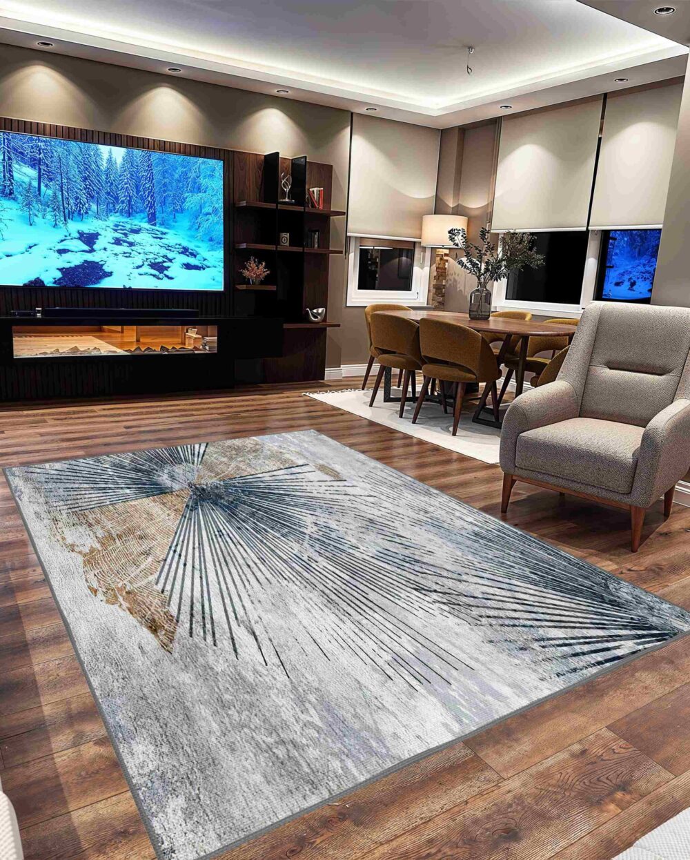 Sky Washable 7708 Grey RUG
