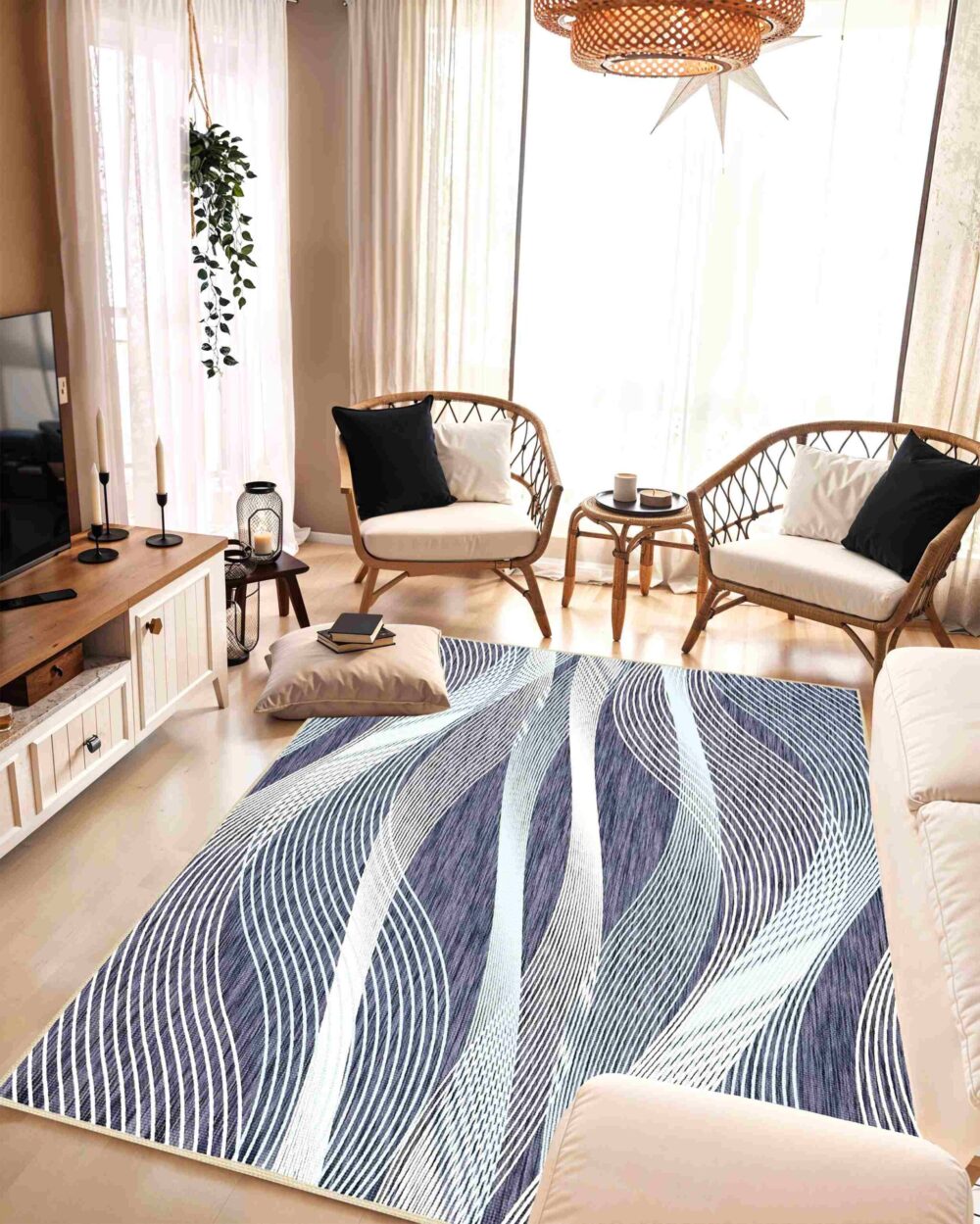 Sky Washable 7709 Grey RUG
