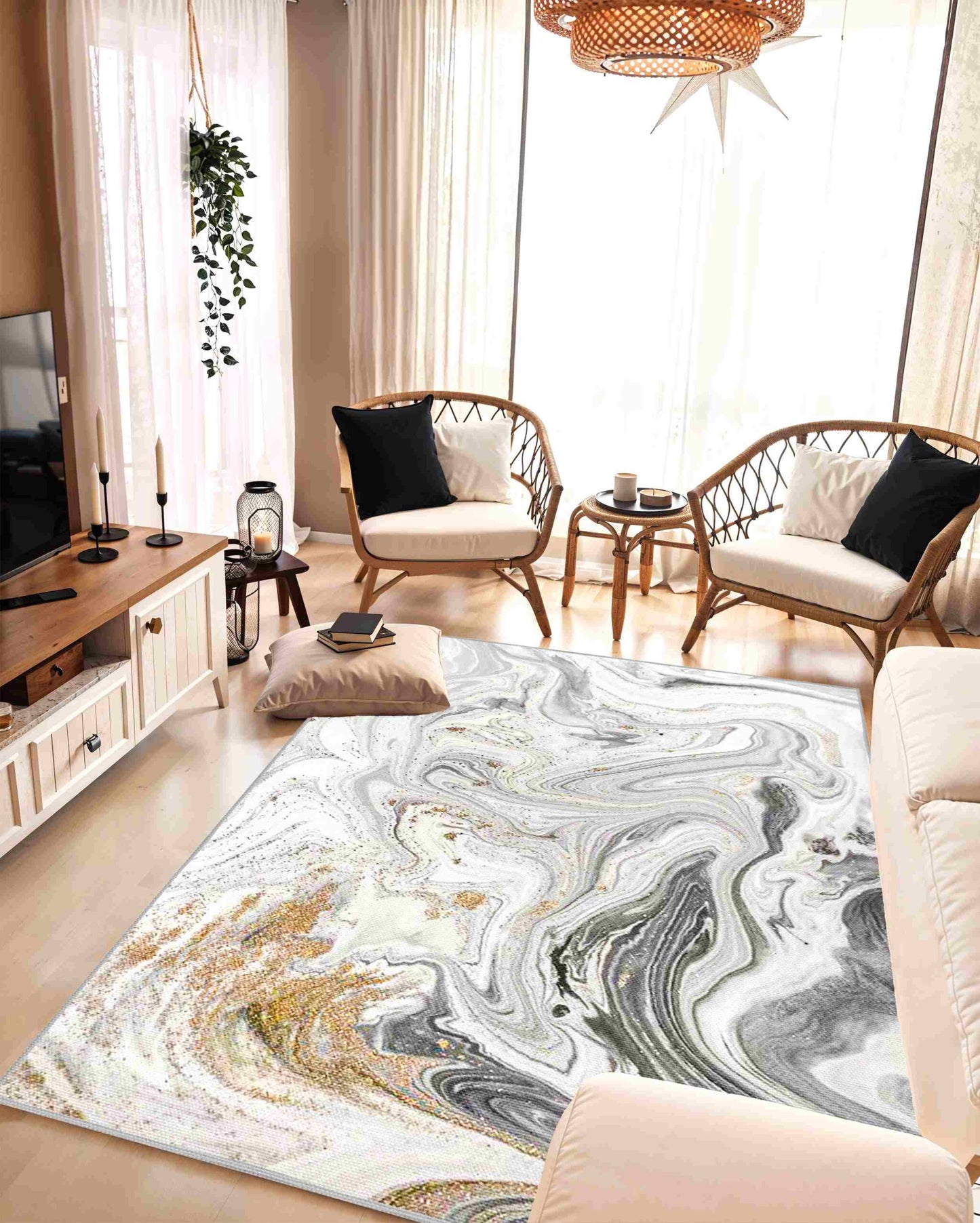 Sky Washable 7774 Grey RUG
