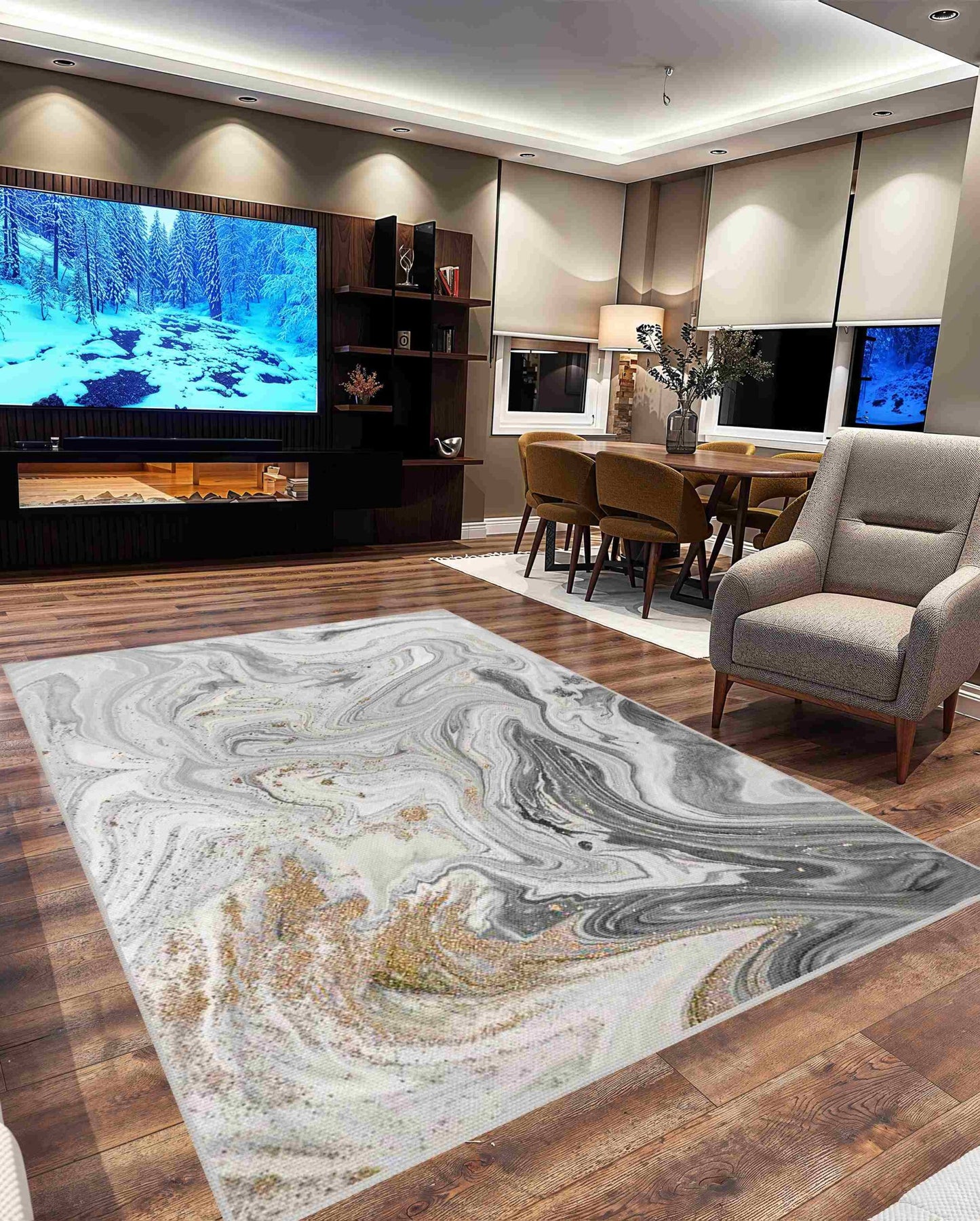 Sky Washable 7774 Grey RUG