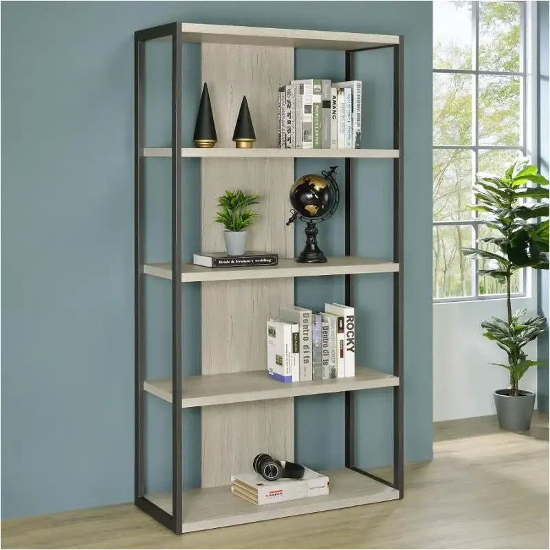 Whitewash Grey Bookshelf