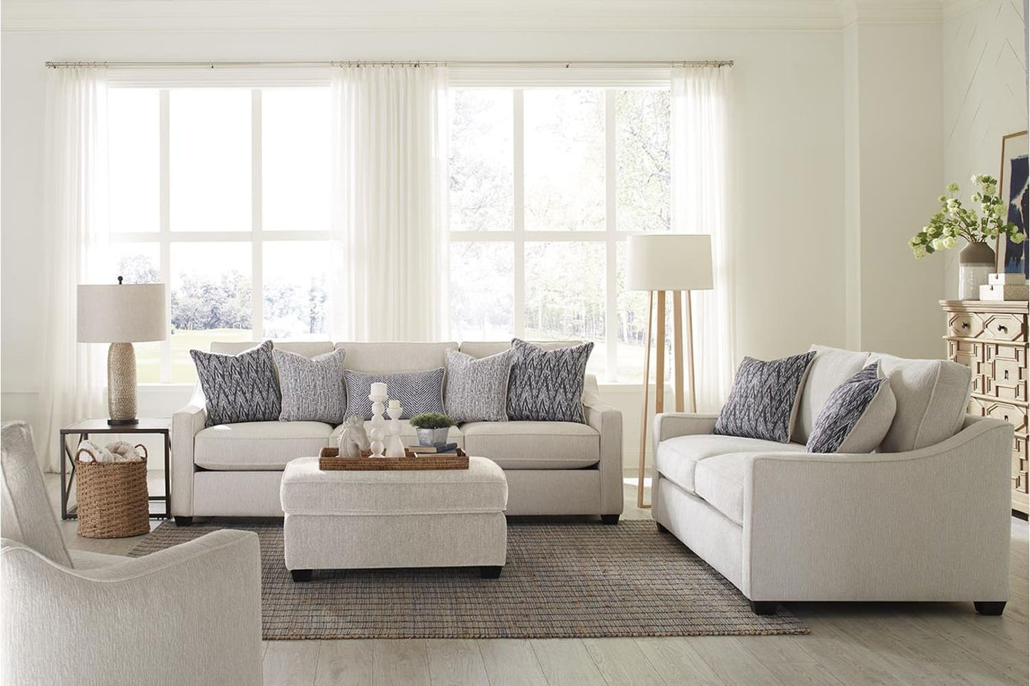 Dakota Dove Sofa & Love