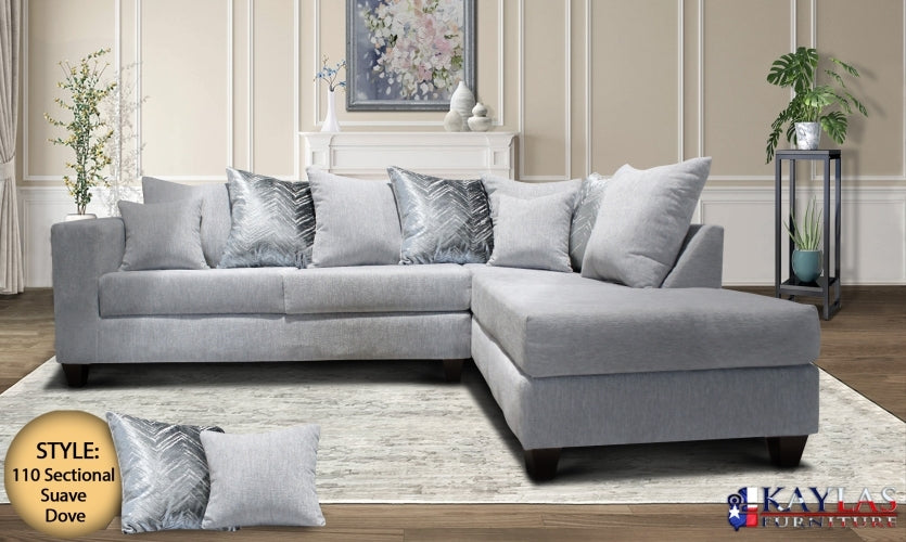Suave Dove Sectional