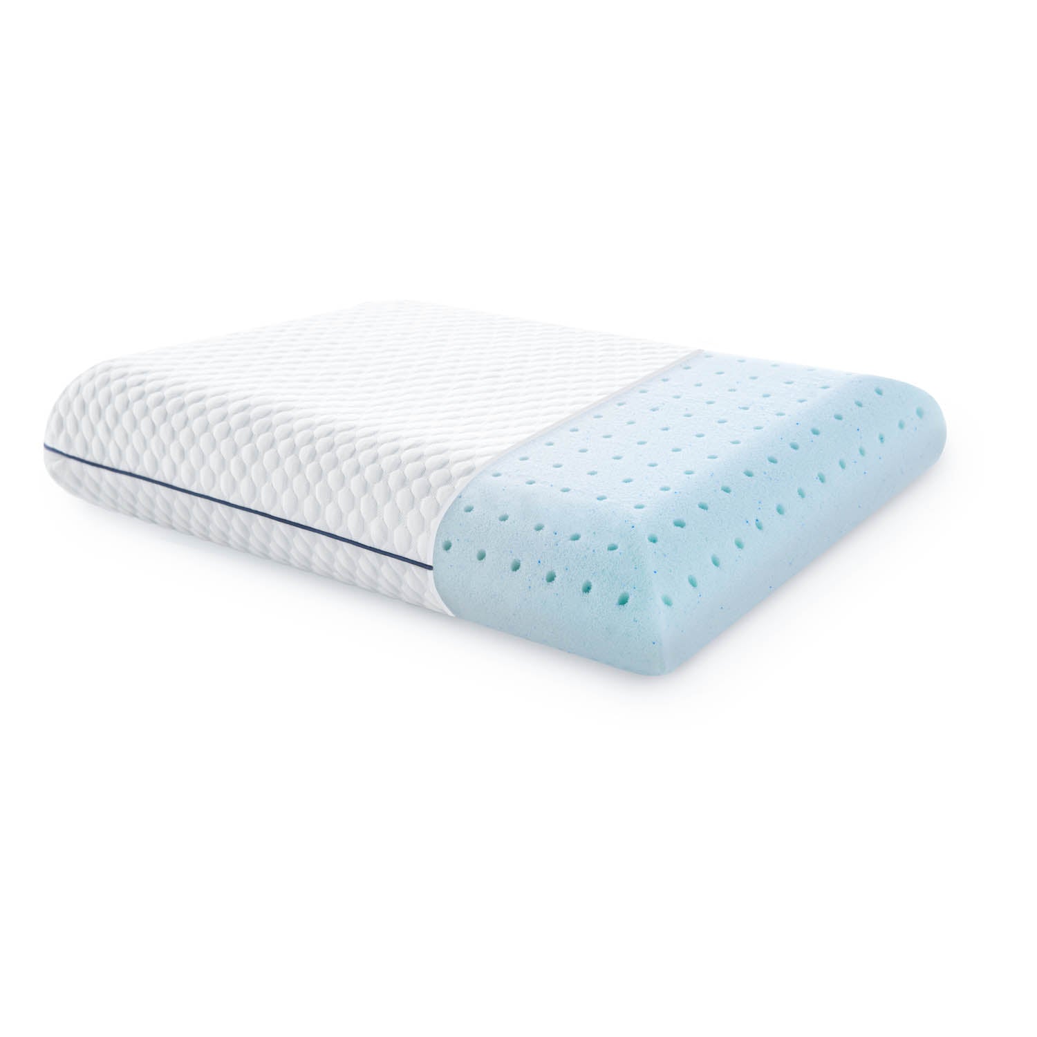 Superior Shredded Memory Foam Pillow with Cover, Size: Queen