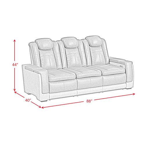 Lantana Power Motion Sofa & Loveseat in Grey/Brown Last one