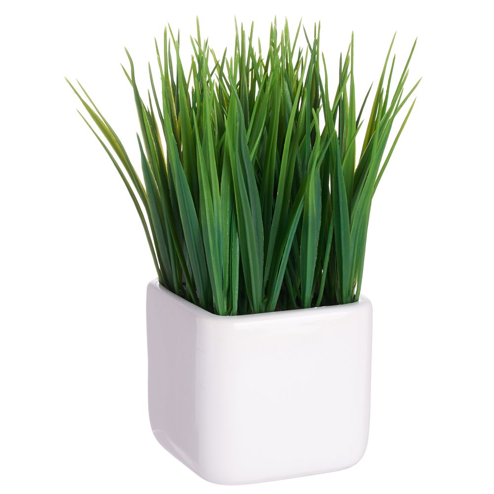 8.5"Grass in Ceramic Pot GR
