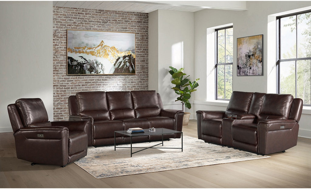Pantera Power Motion Loveseat in Palais Dark Brown