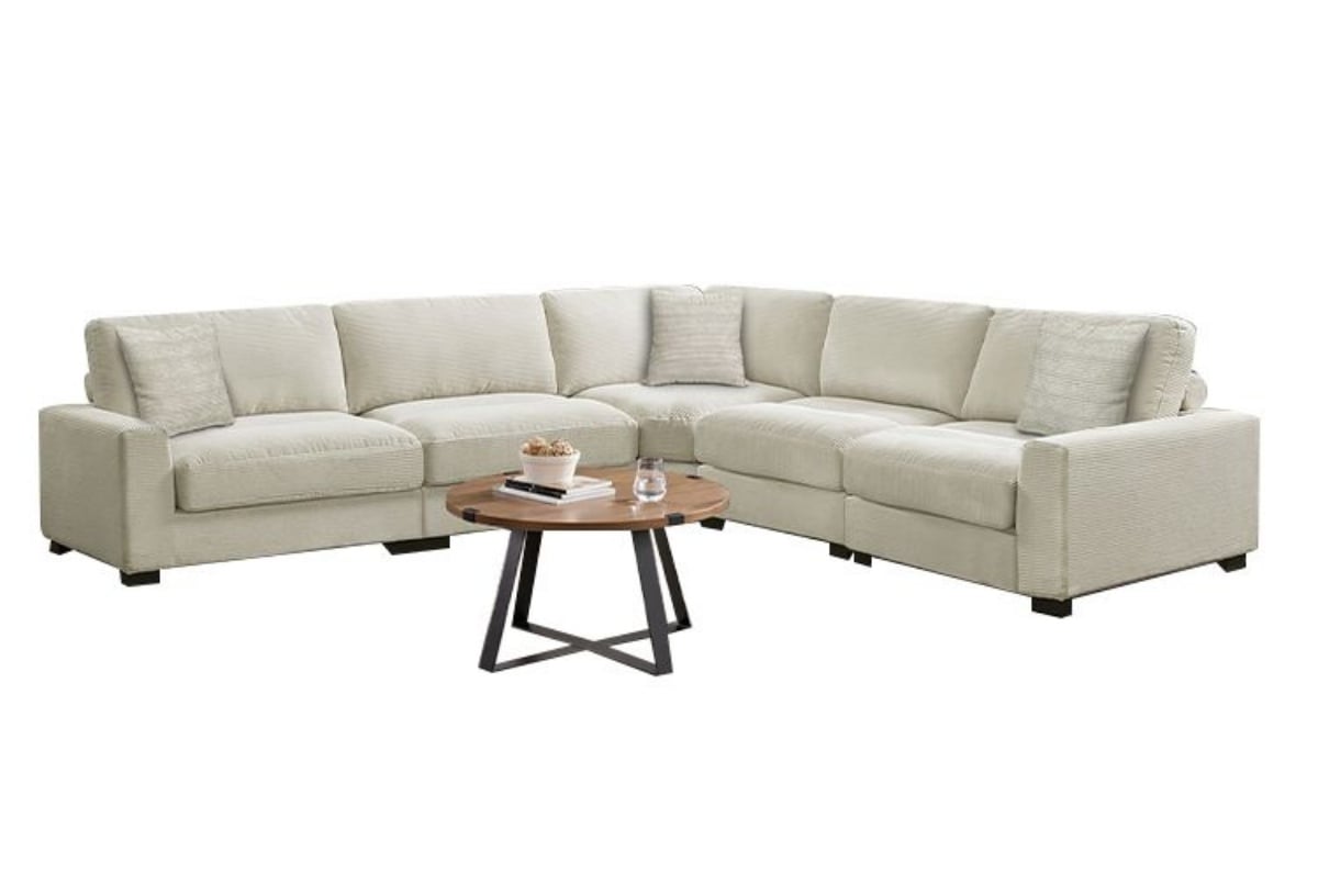 Arizona 5 PC Modular Sectional in Steno Biege