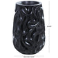 Fiber Glass Black Floor Vase