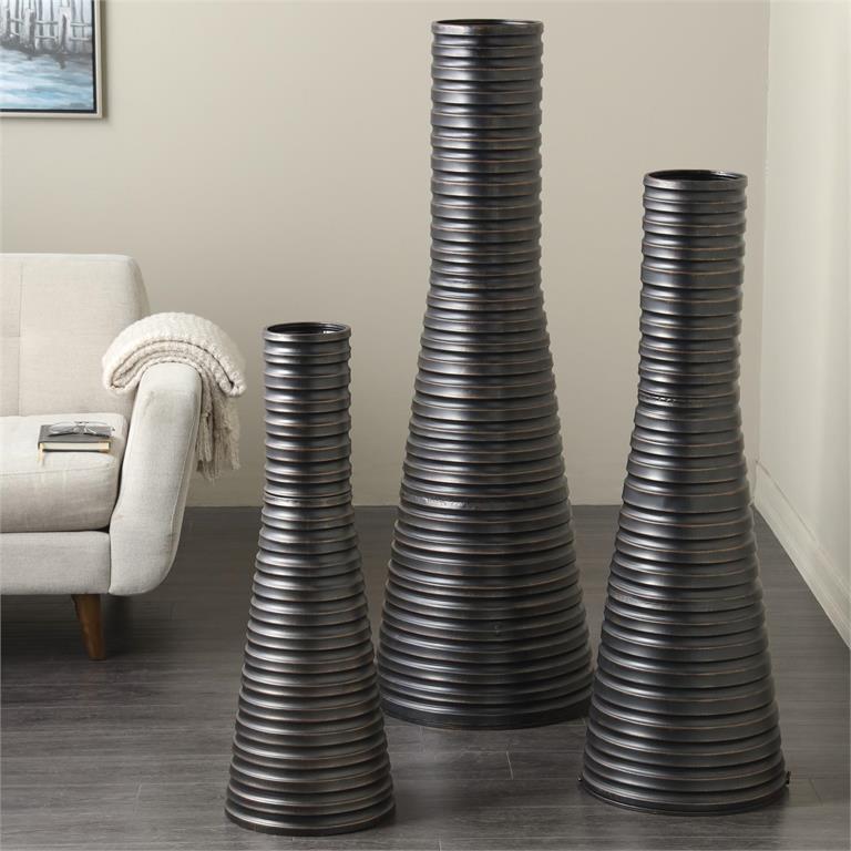 Metal Floor Vase 56"H