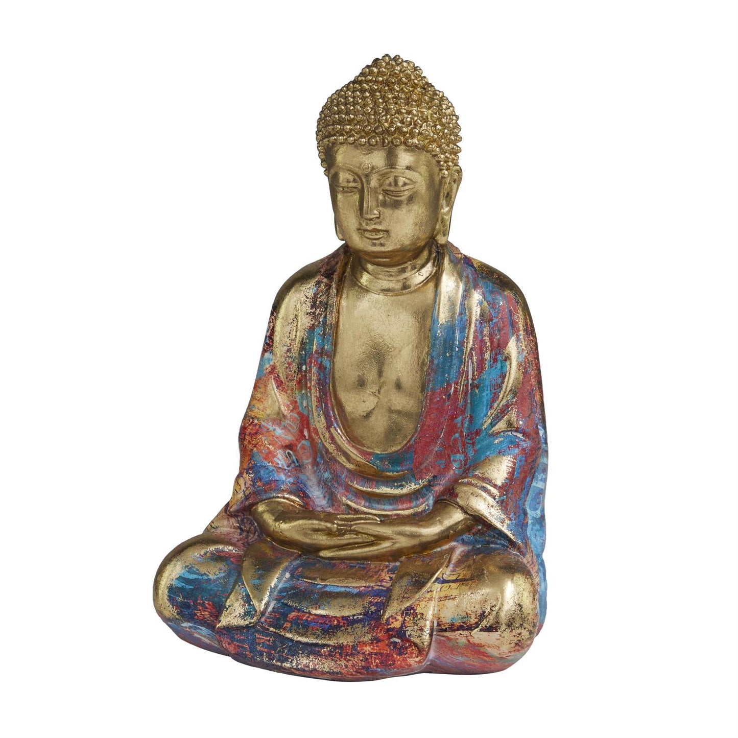 Multi Colored Resin Buddha Sculpture