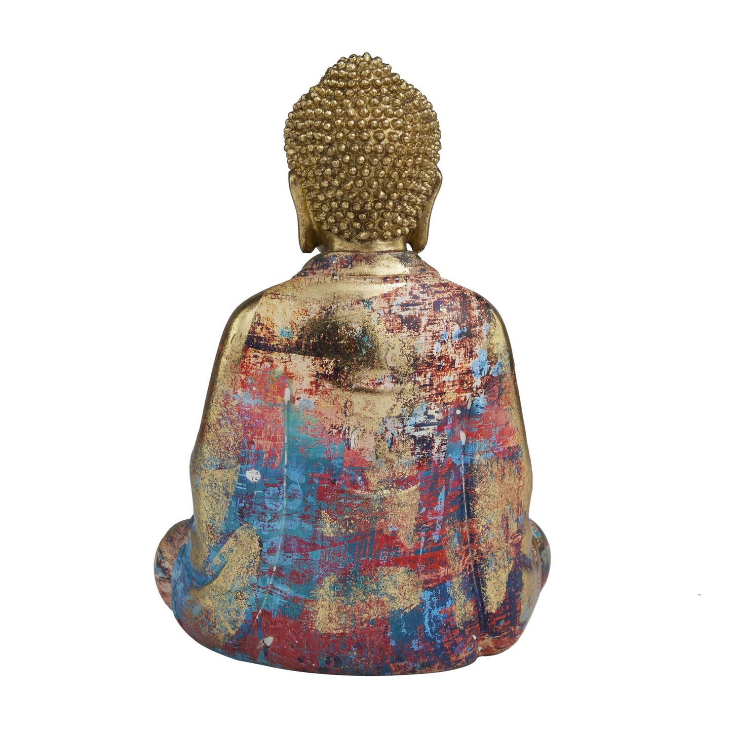 Multi Colored Resin Buddha Sculpture