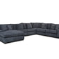 Libby Charcoal 6PC Sectional with Reversible Chaise.
