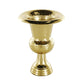 Gold Aluminum Metal Goblet Inspired Hammered Vase