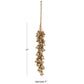 Gold Metal Long Cluster Decorative Bells with Jute Hanging Rope