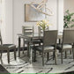 14.5 Mirrored Copper Dining Table 68X42 with 4 chairs CLEARANCE
