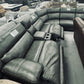 Top Grain Leather Madrid Granite 6PC Power Reclining Sectional