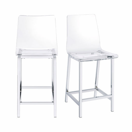 Zane Clear Counter Stool