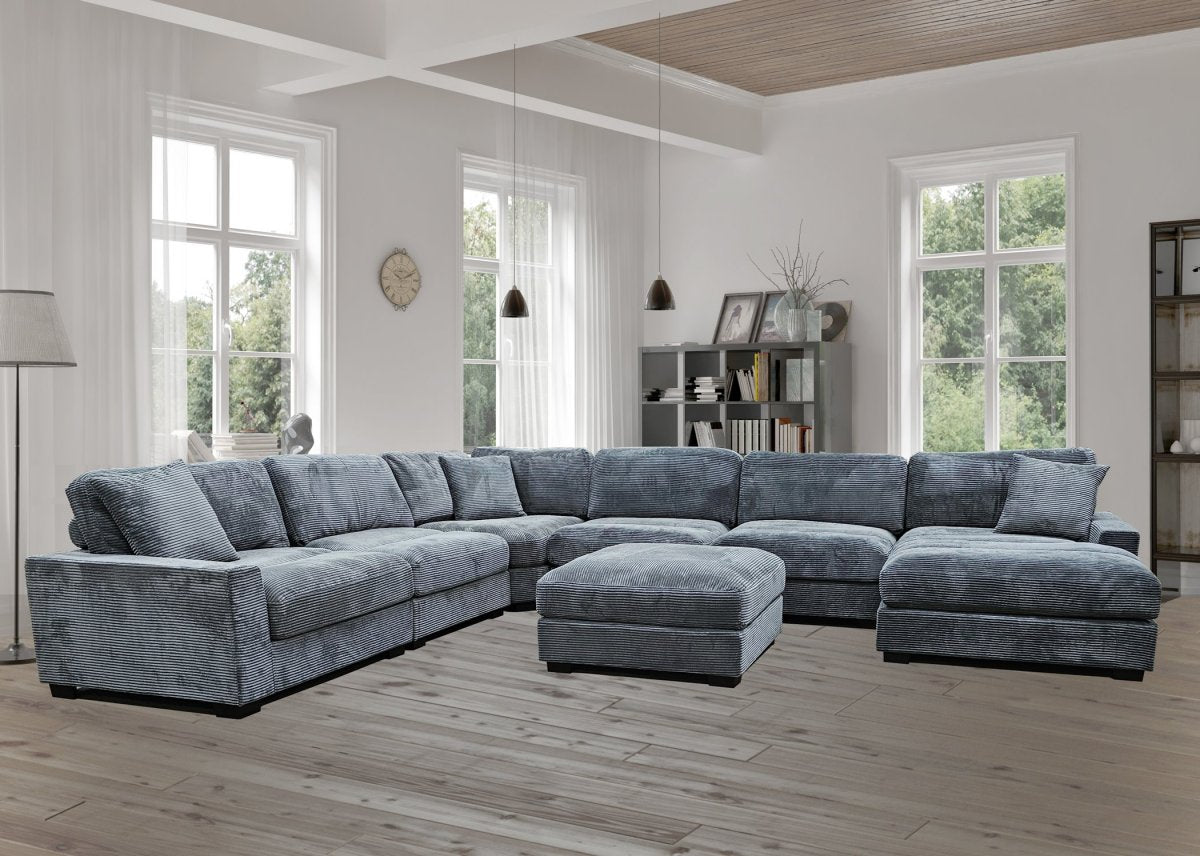 Arizona 6 PC Modular Sectional in Charcoal SUPER SALE