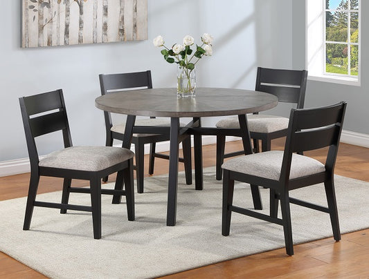 Mathis 48" Round  Table and 4 Chairs