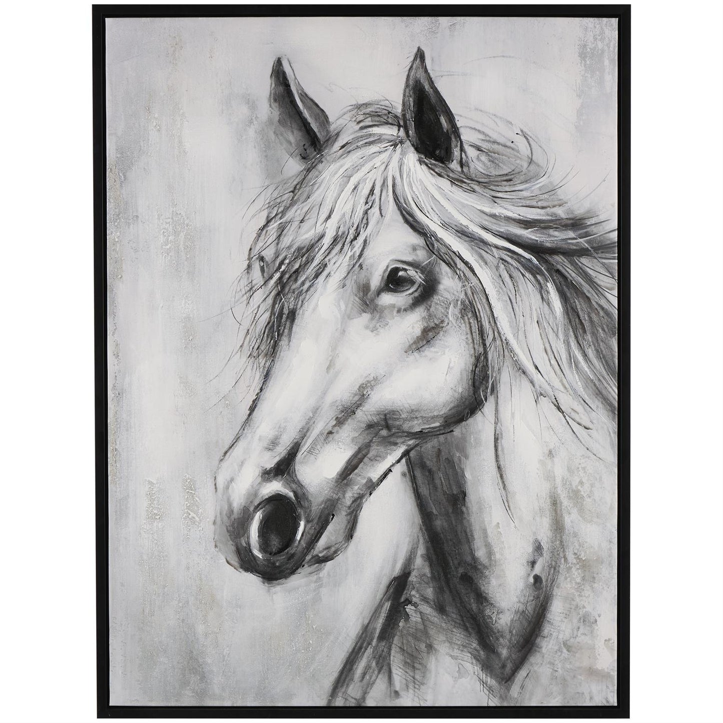 Framed canvas Horse Wall Art 36"W,47"H