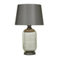 Silver Glass Table Lamp, 16" x 16" x 27"