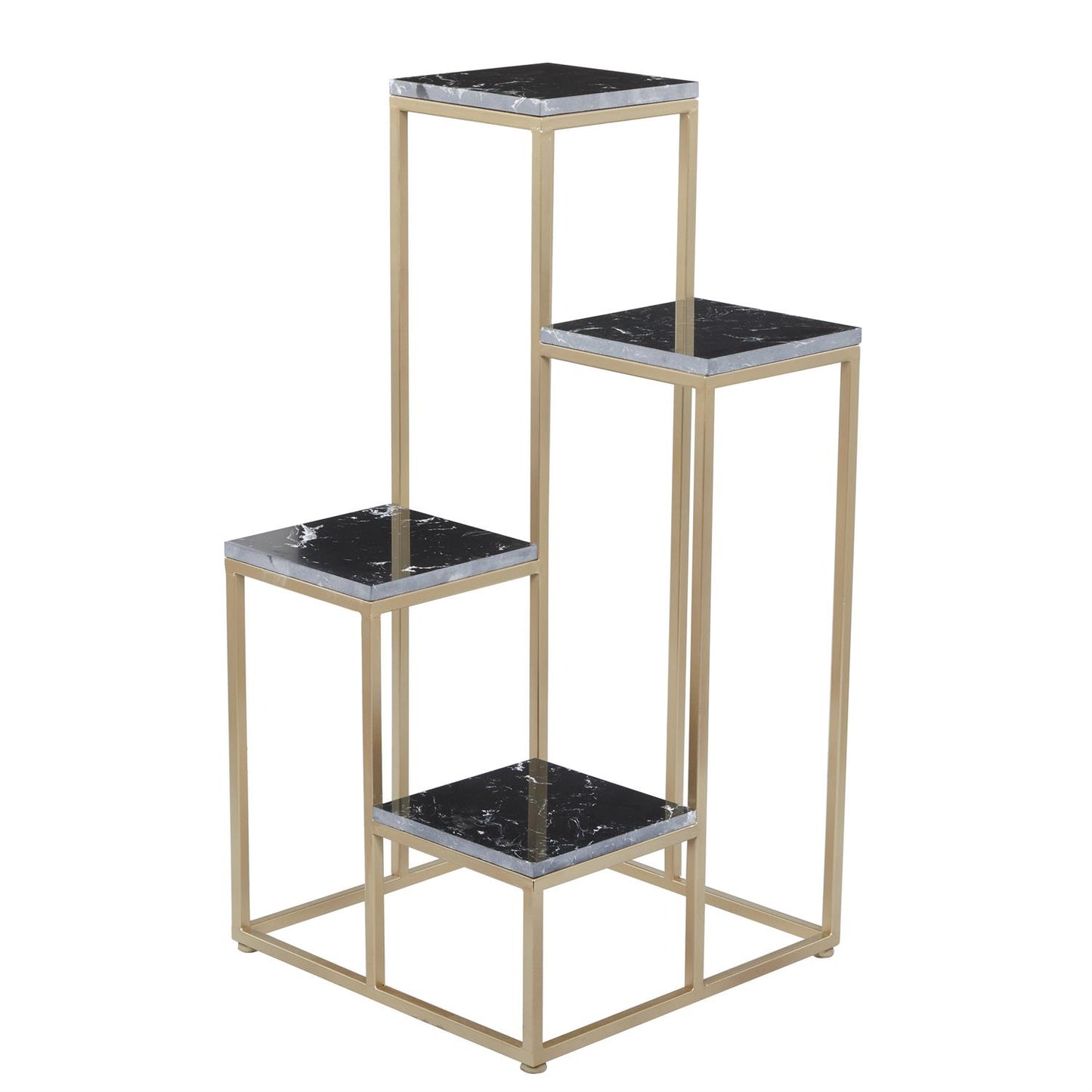 Black Marble 4 Tier Plantstand