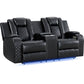 Carlos Power Motion Loveseat In Black CLEARANCE