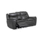 Top Grain Leather Match Softee Charcoal Power Zero Gravity Reclining  Sofa And Loveseat w/ Wireless Charging