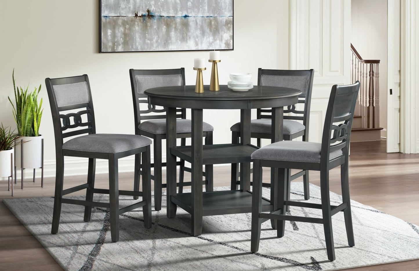 Amherst Table With 4 Chairs - (Counter Height or Dining Height Available)