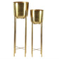 Cosmoliving by Cosmopolitan Gold metal Tall indoor