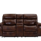 Top Grain Leather Match Brazil Tobacco Medium Brown Reclining Sofa And Love