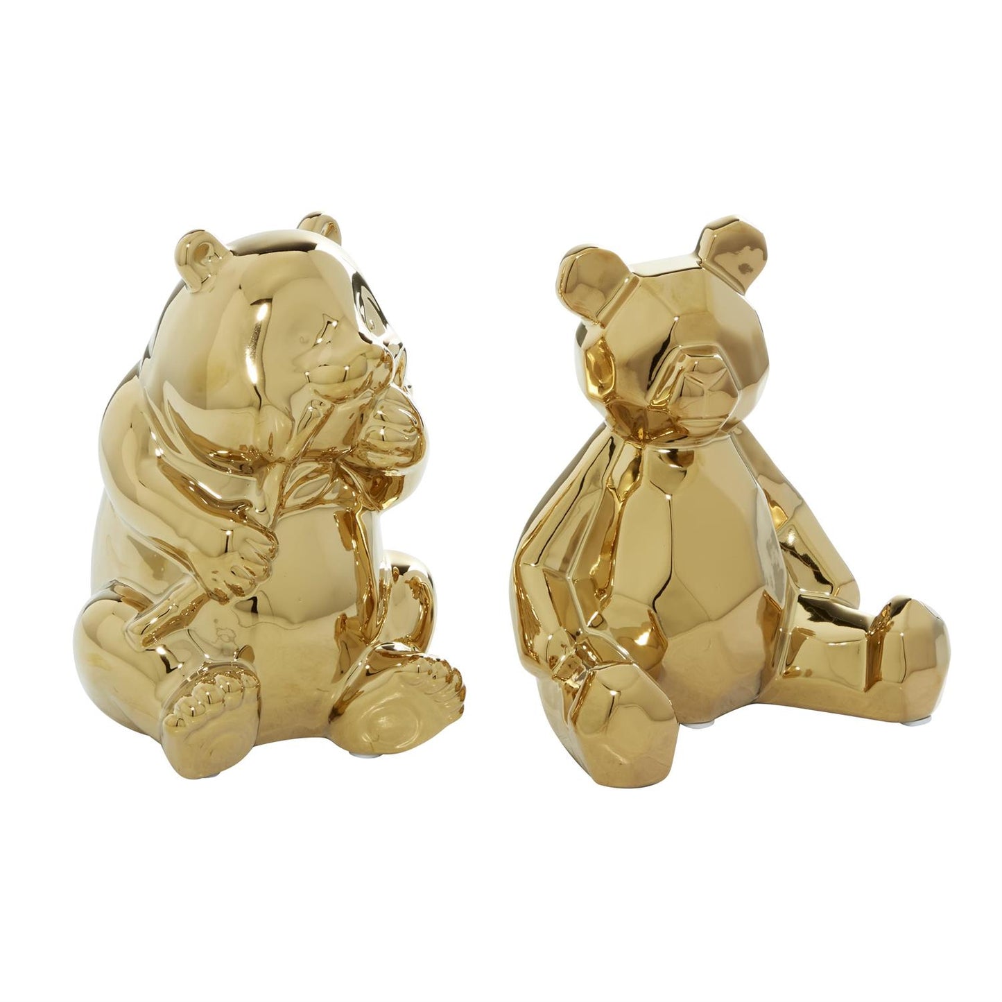 Cosmo Living by Cosmopolitan Gold Porcelain Bear