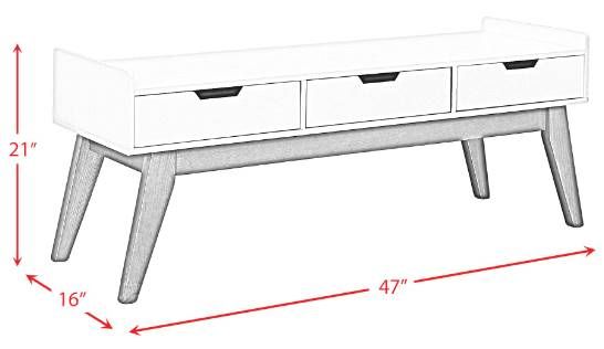 Sade Bench In White