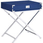 Evie Nightstand In Glossy Blue