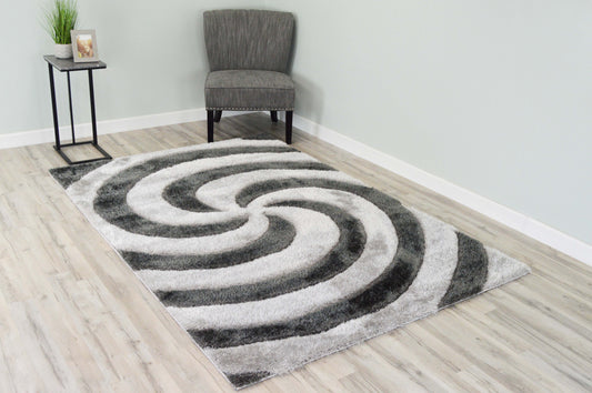 4D Shaggy 6484Grey RUG