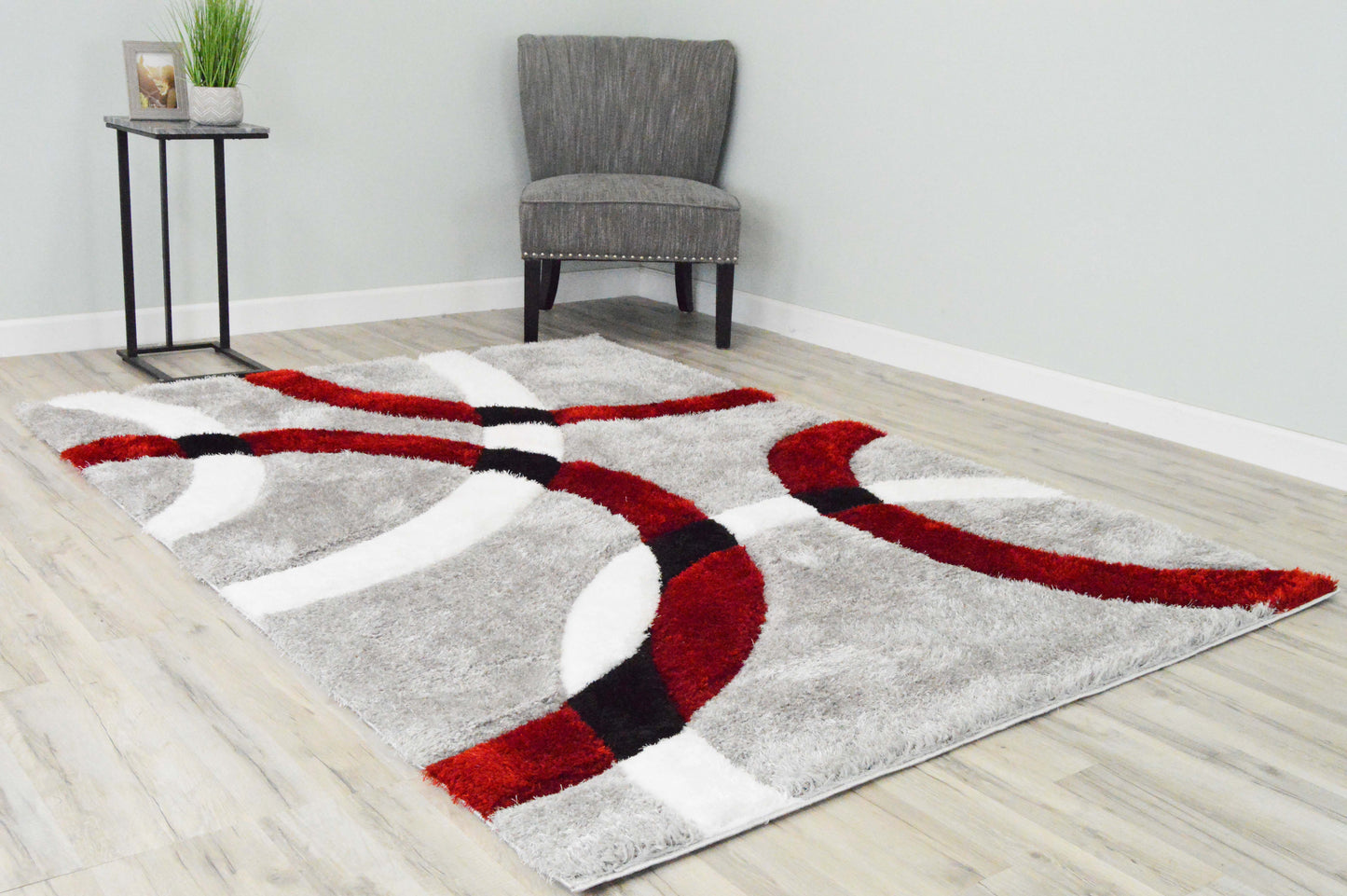 4D Shaggy 6491 Red RUG