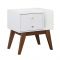 Sade 1 Drawer Night Stand in white