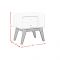 Sade 1 Drawer Night Stand in white