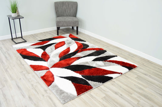 4D Shaggy 6994 Red RUG