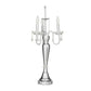 Silver Metal Table Lamp, 16" x 16" x 31"