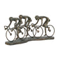 Bronze Polystone People Sculpture with Bike