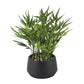 Green Faux Foliage Artificial Plant with Black Plastic Pot