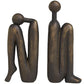 The Novogratz Bronze Polystone People Bookends, Set of 2