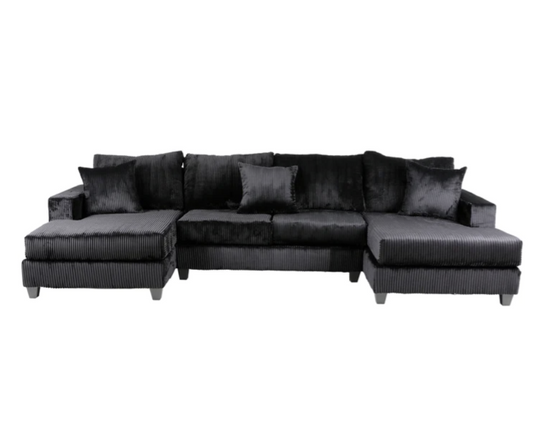 Black 3 PC Sectional